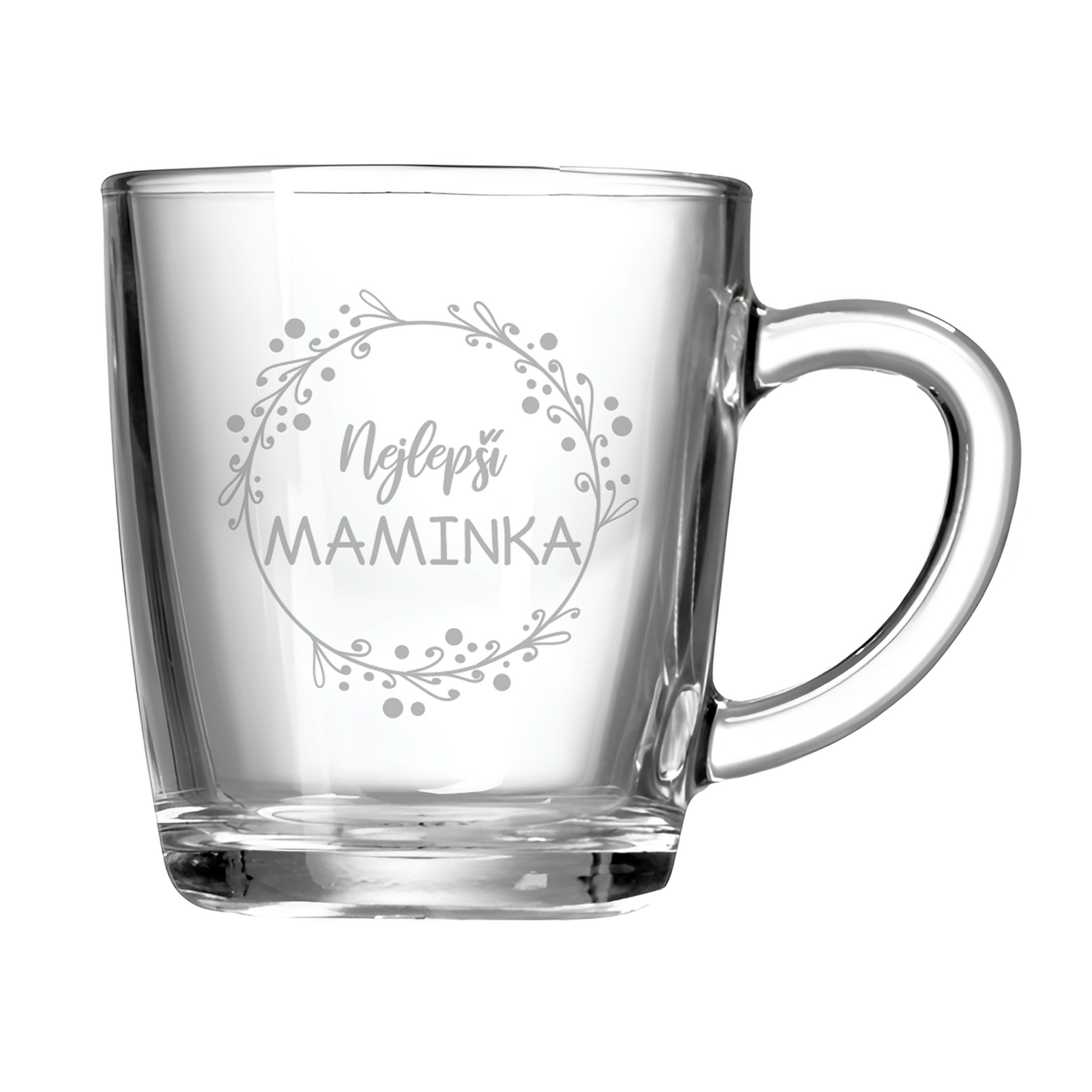 Skleněný hrnek s vlastním návrhem