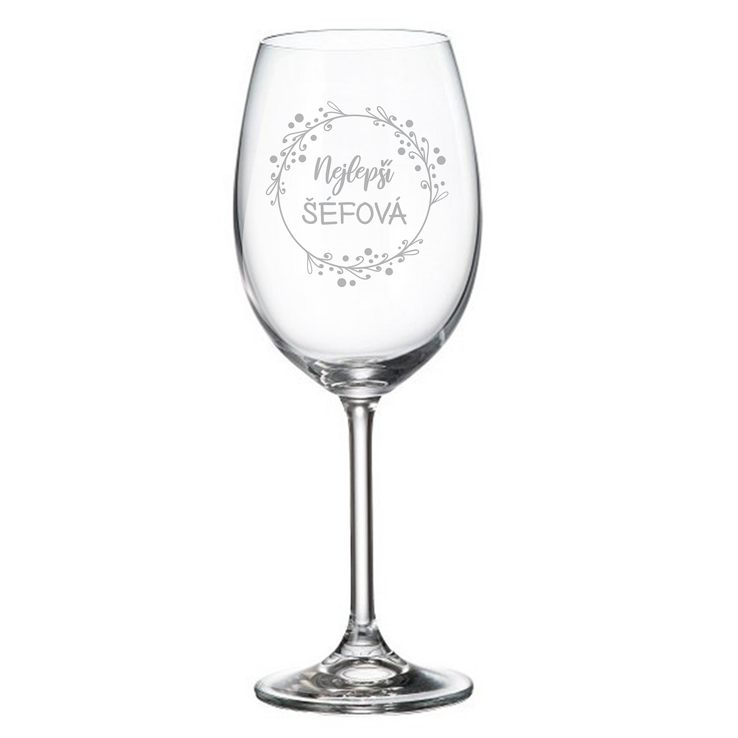 Sklenička na víno s vlastním návrhem