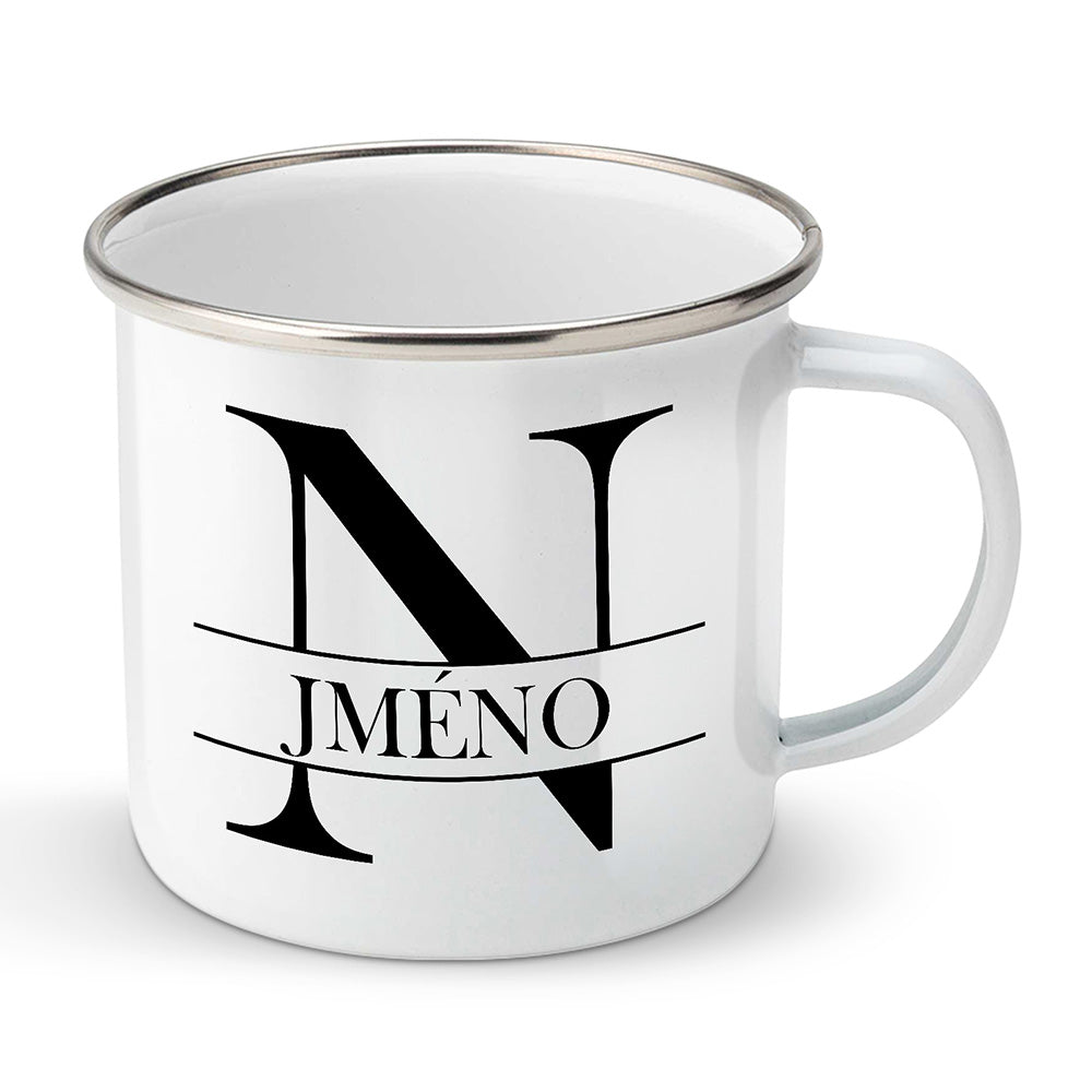 Smaltovaný plecháček motiv Se jménem N…