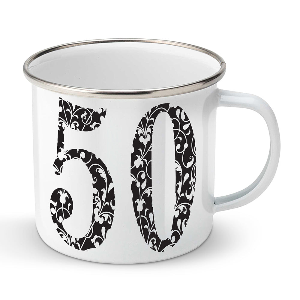 Smaltovaný plecháček motiv Věk 50