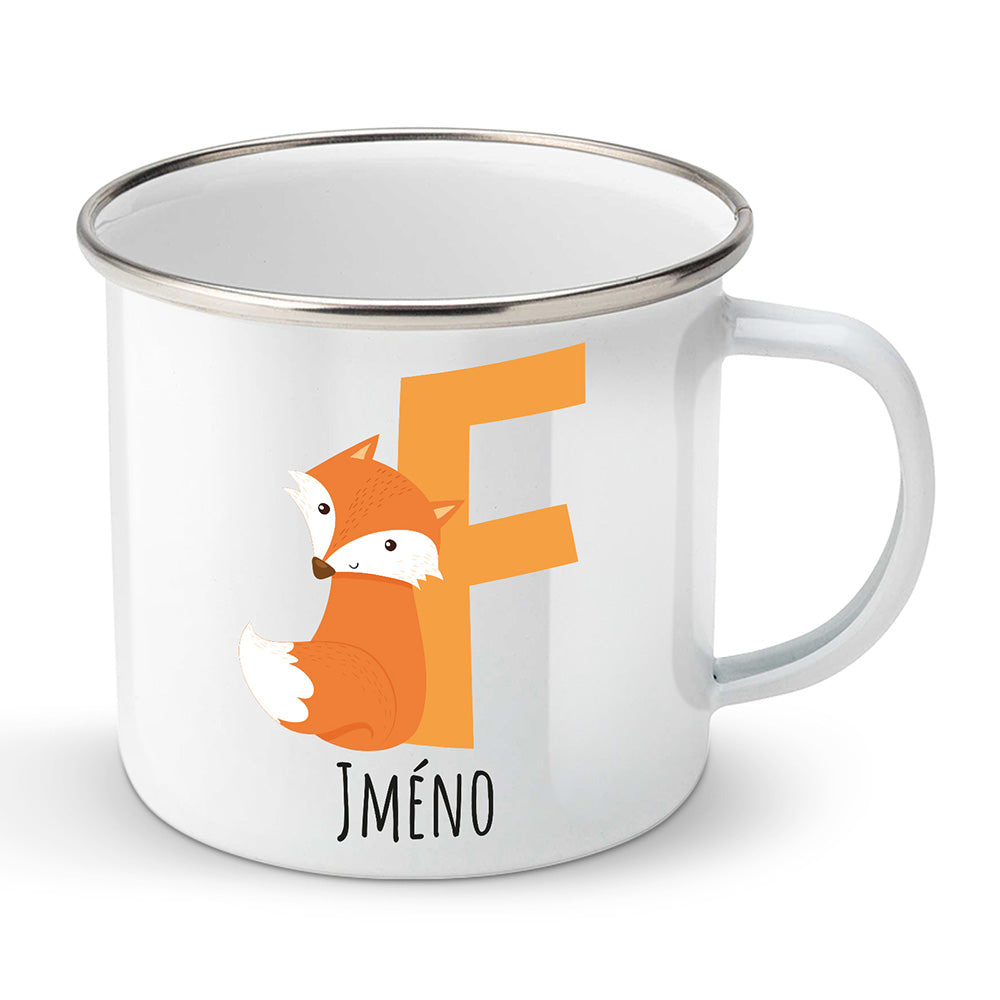 Smaltovaný plecháček motiv Se jménem F…