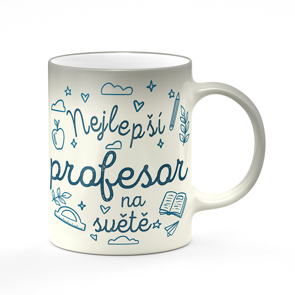 Magický svlékací hrnek motiv Nejlepší profesor na světě