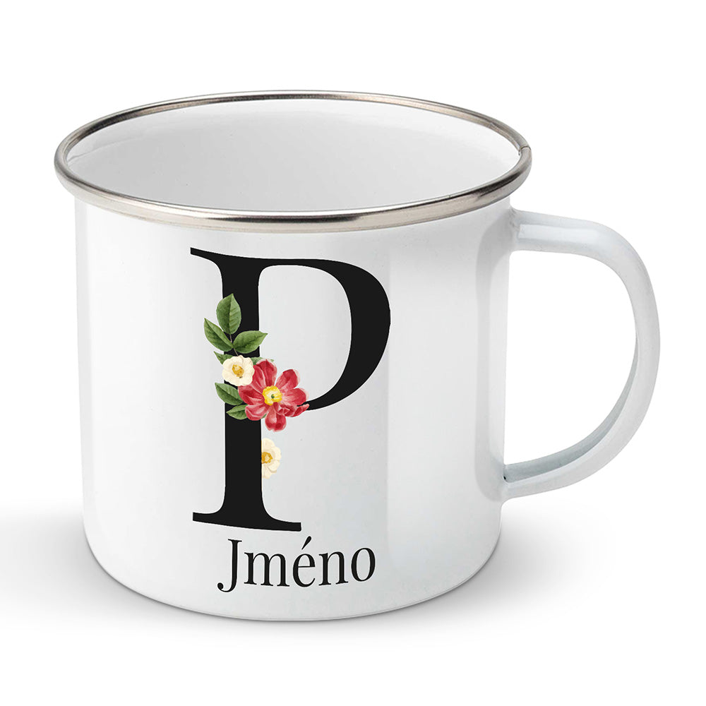 Smaltovaný plecháček motiv Se jménem P…