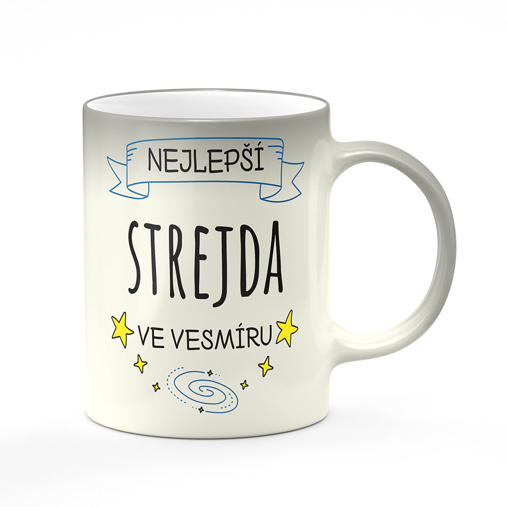 Magický svlékací hrnek motiv Nejlepší strejda ve vesmíru