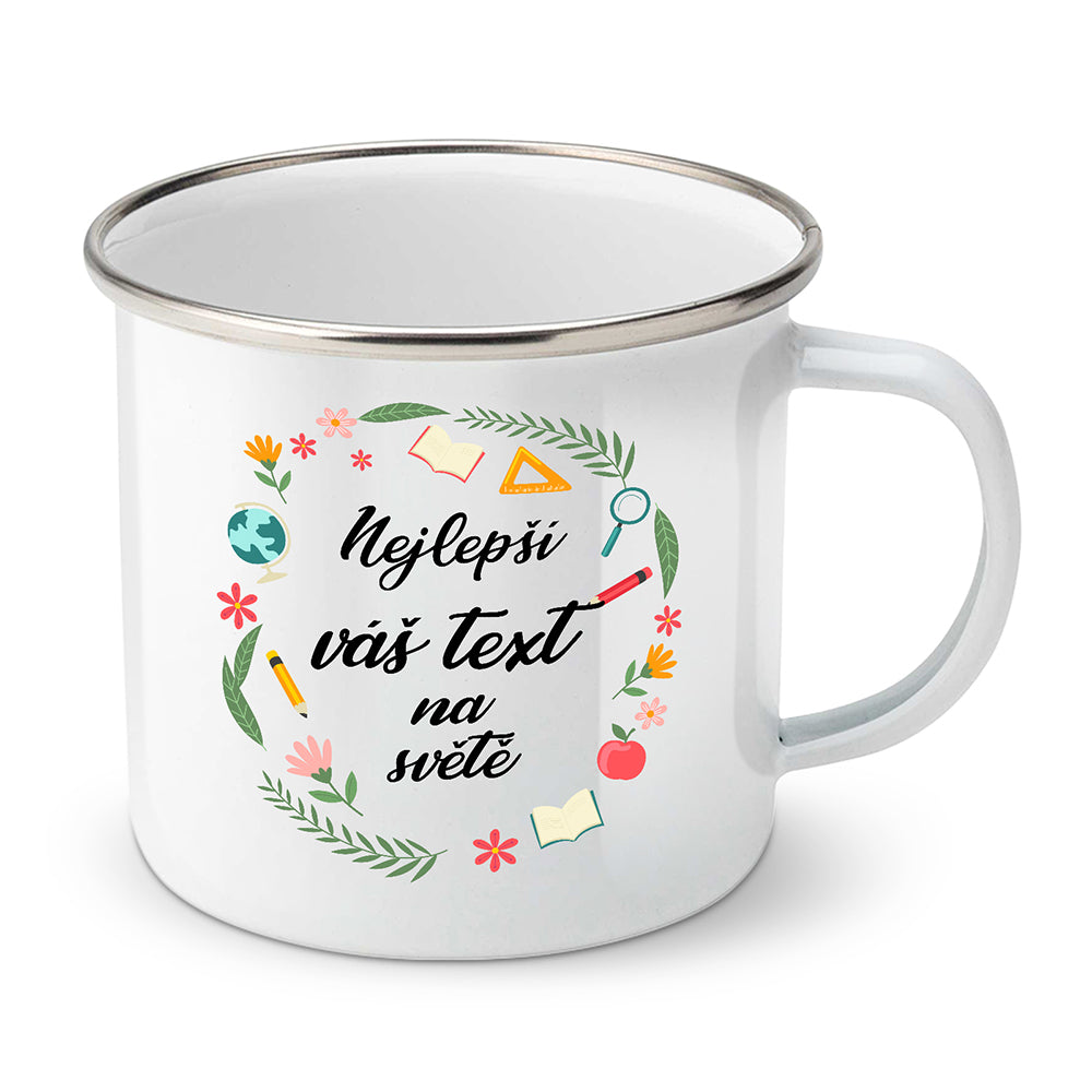 Smaltovaný plecháček motiv Nejlepší ... na světě