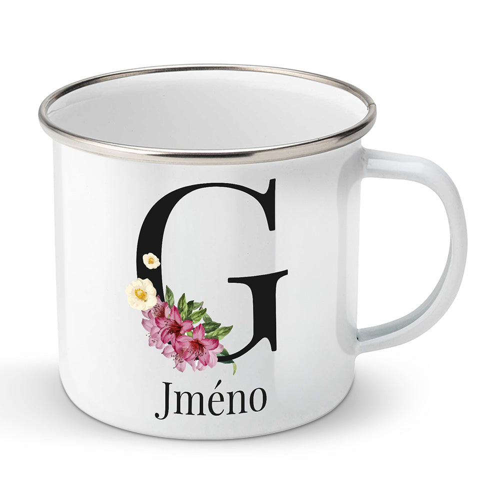 Smaltovaný plecháček motiv Se jménem G…