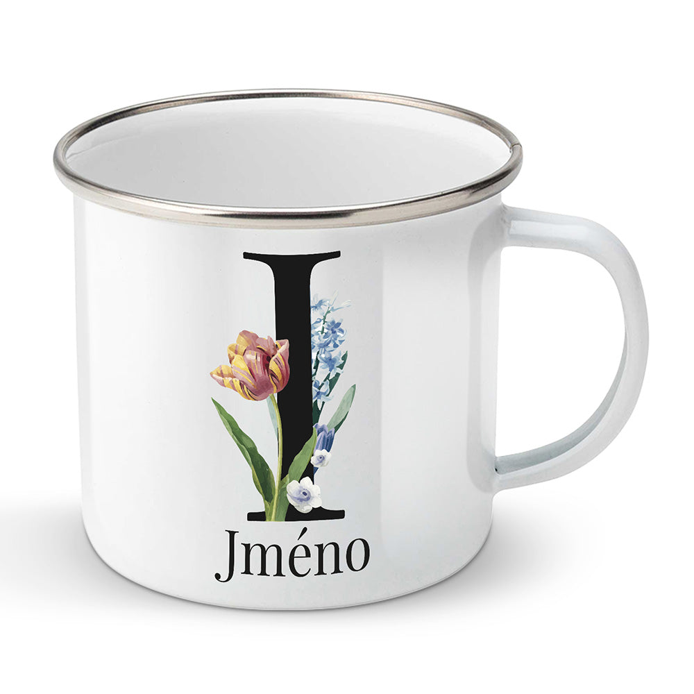 Smaltovaný plecháček motiv Se jménem I…