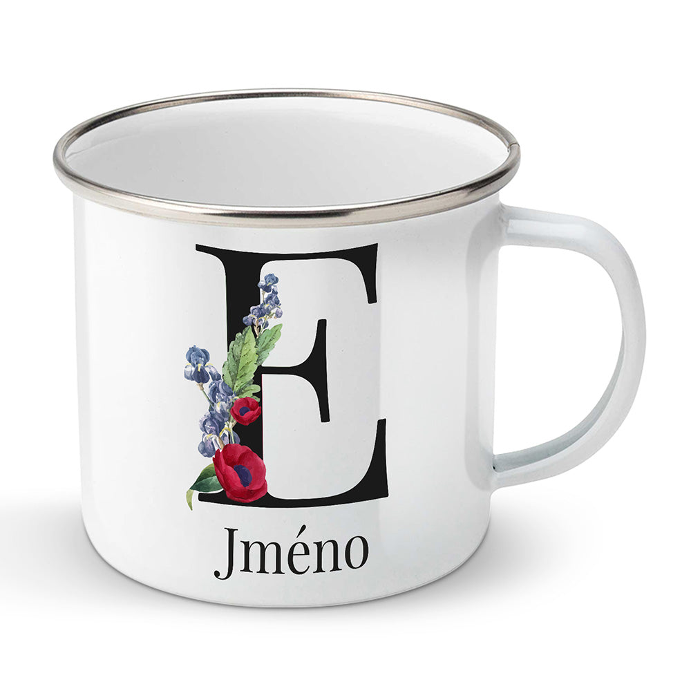 Smaltovaný plecháček motiv Se jménem E…