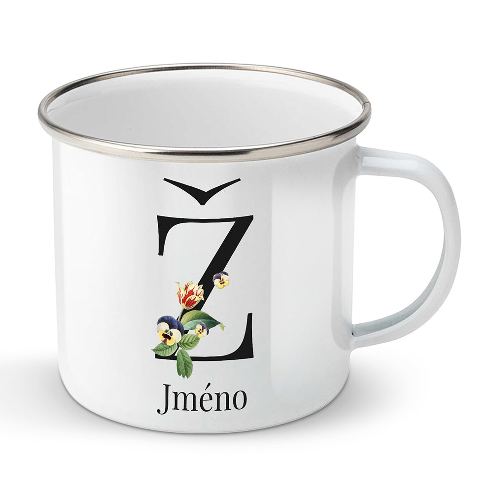 Smaltovaný plecháček motiv Se jménem Ž…