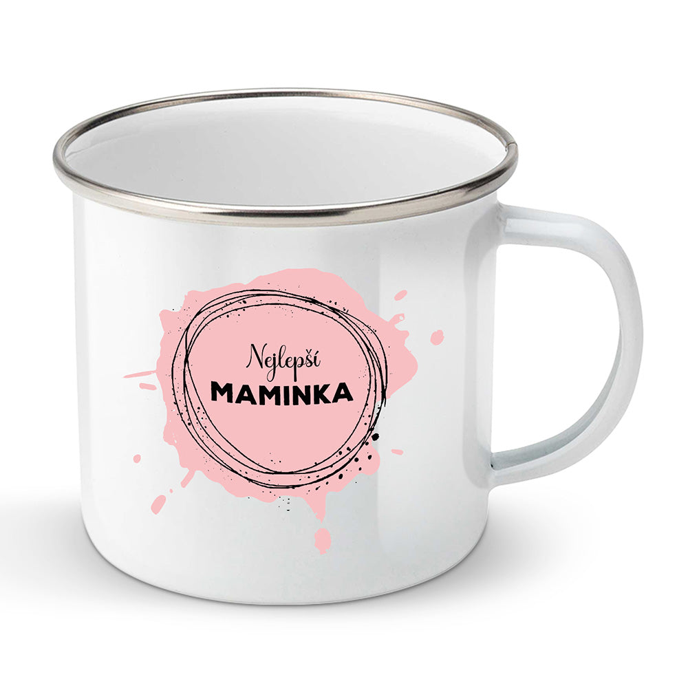 Smaltovaný plecháček motiv Nejlepší maminka