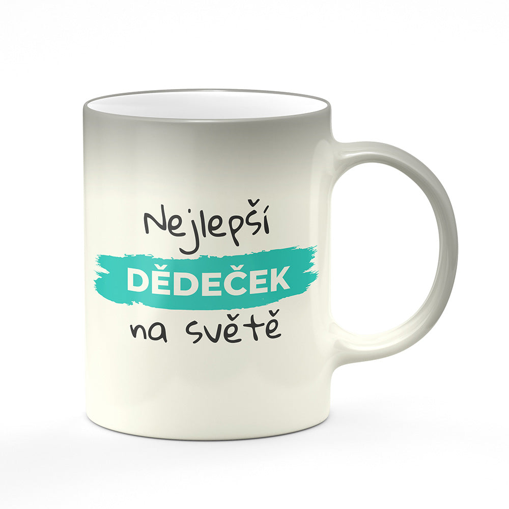 Magický svlékací hrnek motiv Nejlepší dědeček na světě