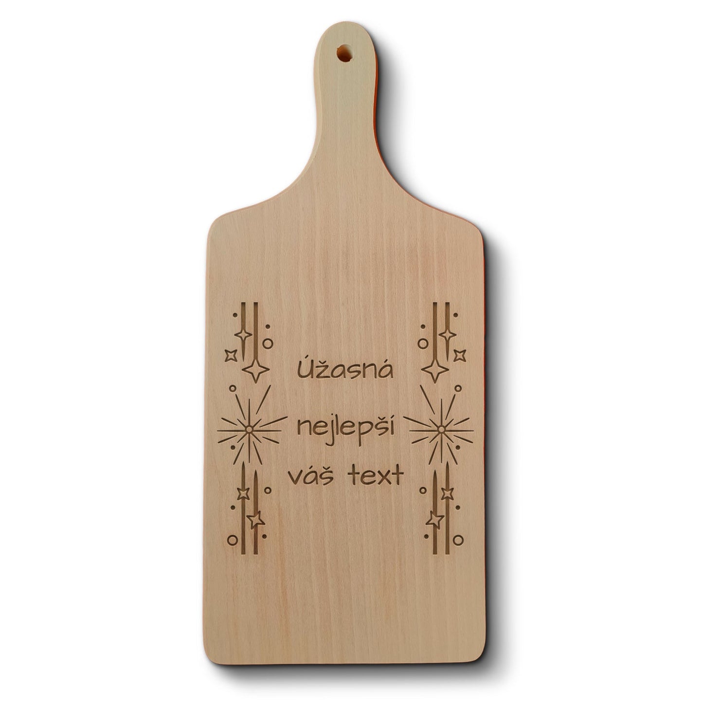 Dřevěné bukové kuchyňské prkénko s gravírovaným motivemÚžasná a nejlepší ...