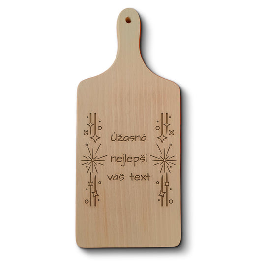 Dřevěné bukové kuchyňské prkénko s gravírovaným motivemÚžasná a nejlepší ...