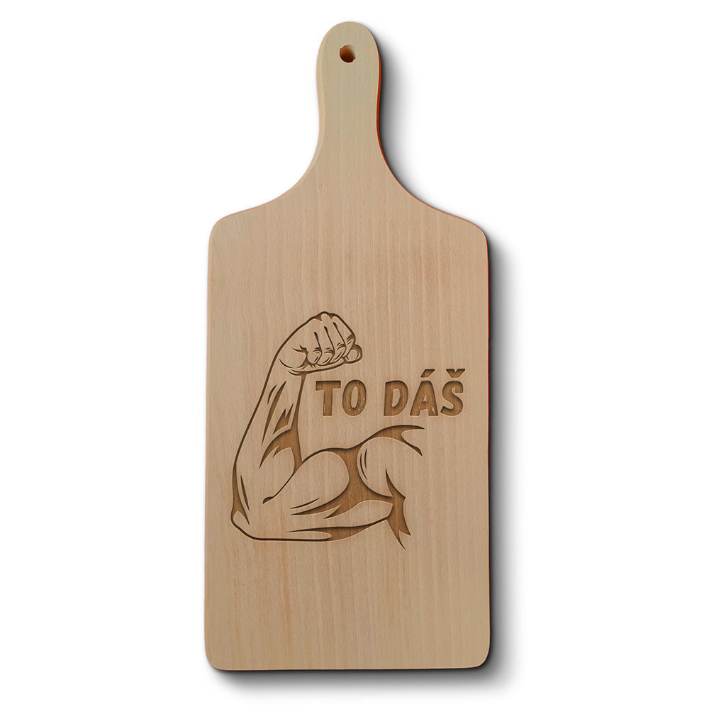 Dřevěné kuchyňské prkénko s gravírovaným motivem To dáš…