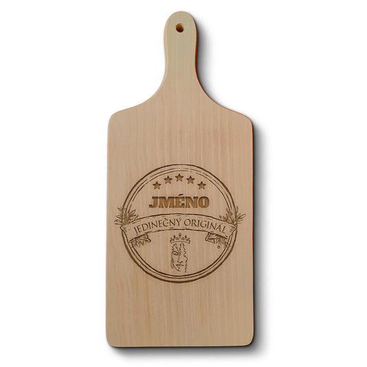 Dřevěné kuchyňské prkénko s gravírovaným motivem Jedinečný originál - ONA