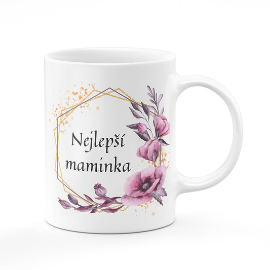 Keramický hrnek bílý motiv Nejlepší maminka