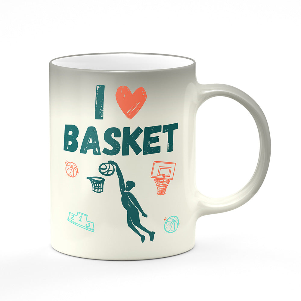 Magický svlékací hrnek motiv Basketball