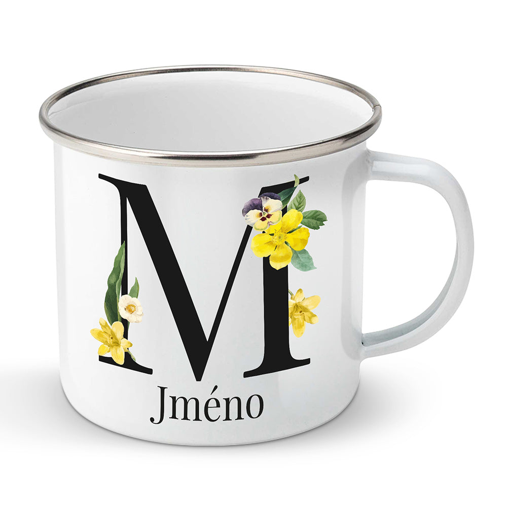 Smaltovaný plecháček motiv Se jménem M…