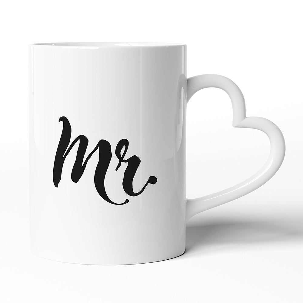 Keramický hrníček s uchem ve tvaru srdce motiv Mr.