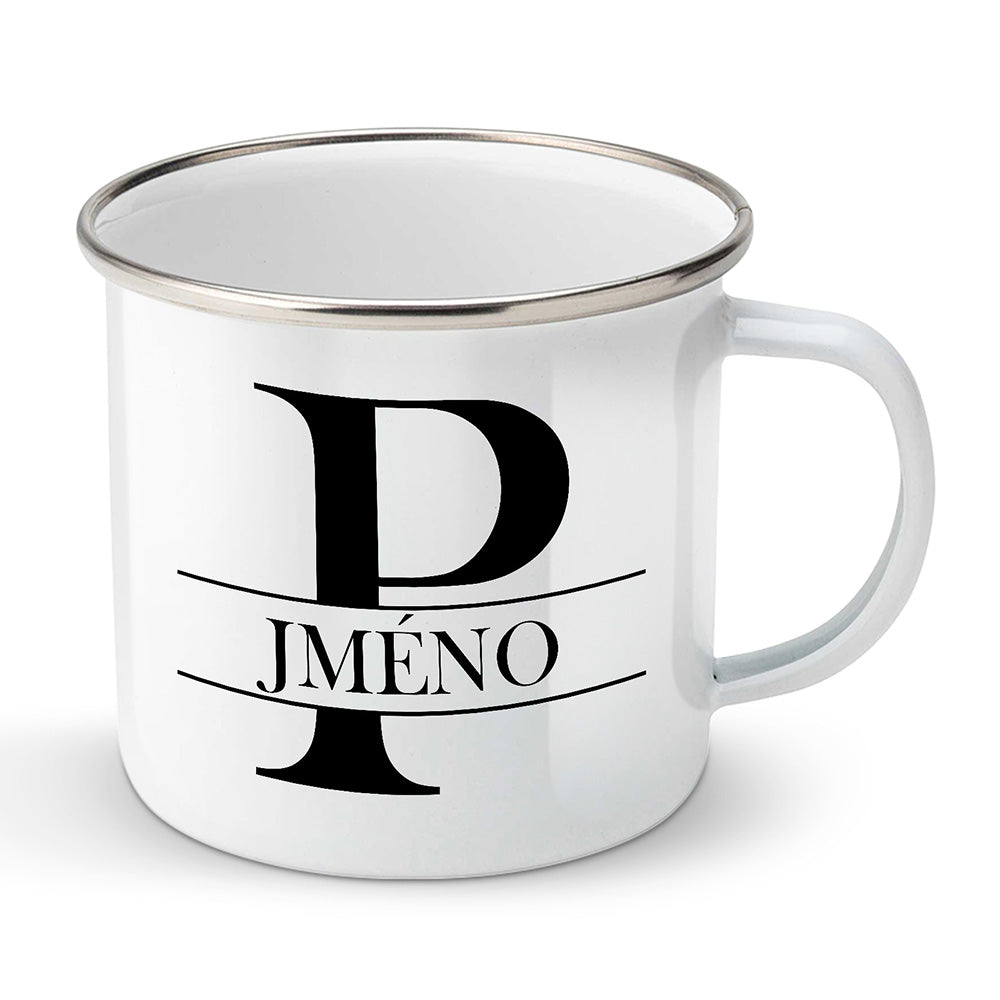 Smaltovaný plecháček motiv Se jménem P…