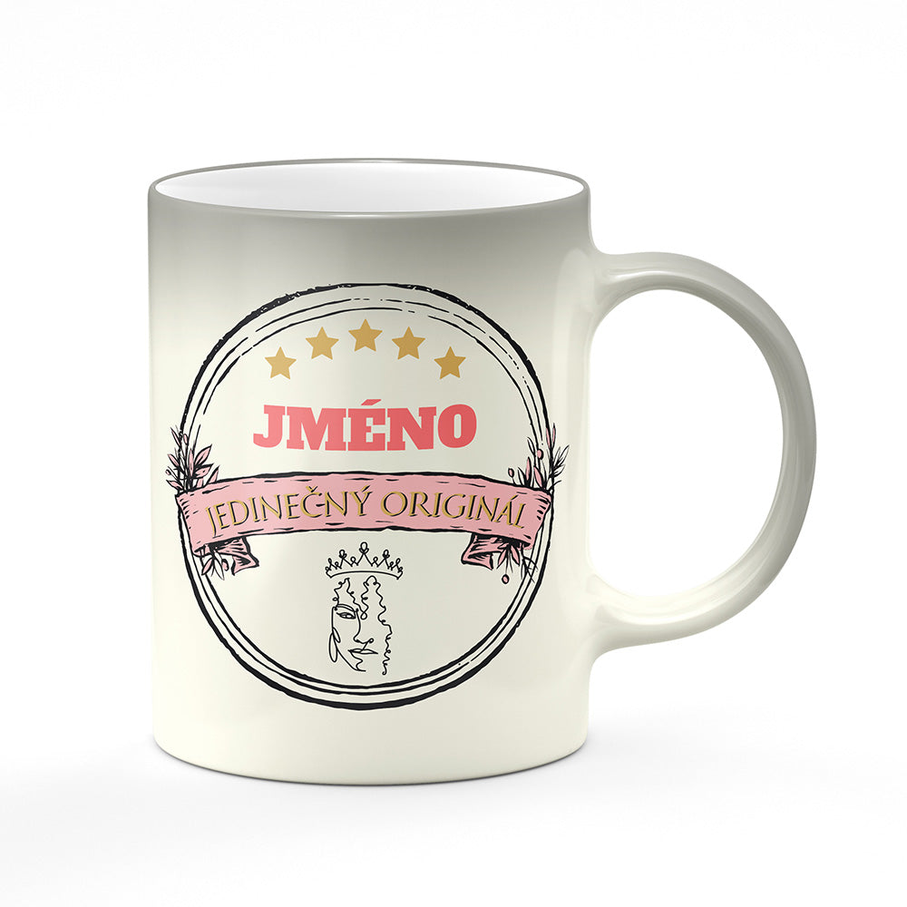Magický svlékací hrnek motiv Jedinečný originál - ONA