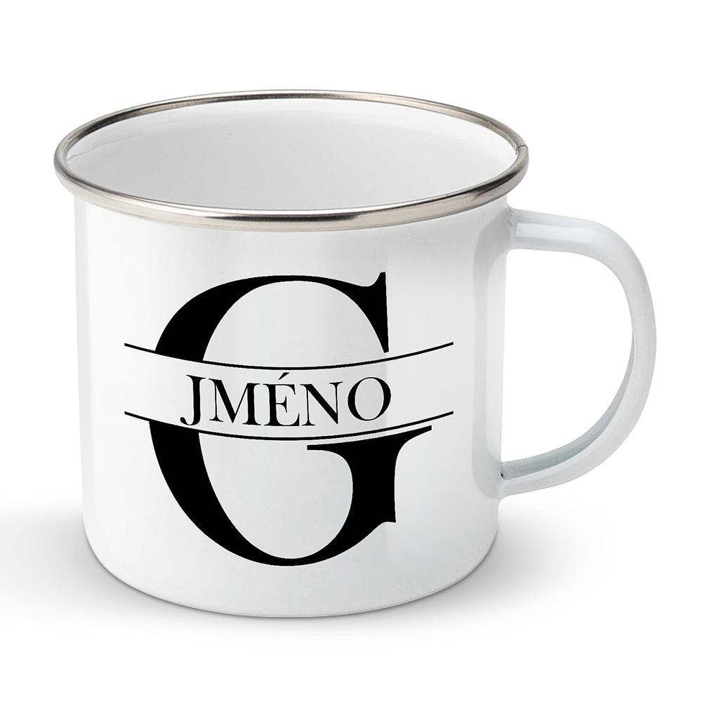 Smaltovaný plecháček motiv Se jménem G…