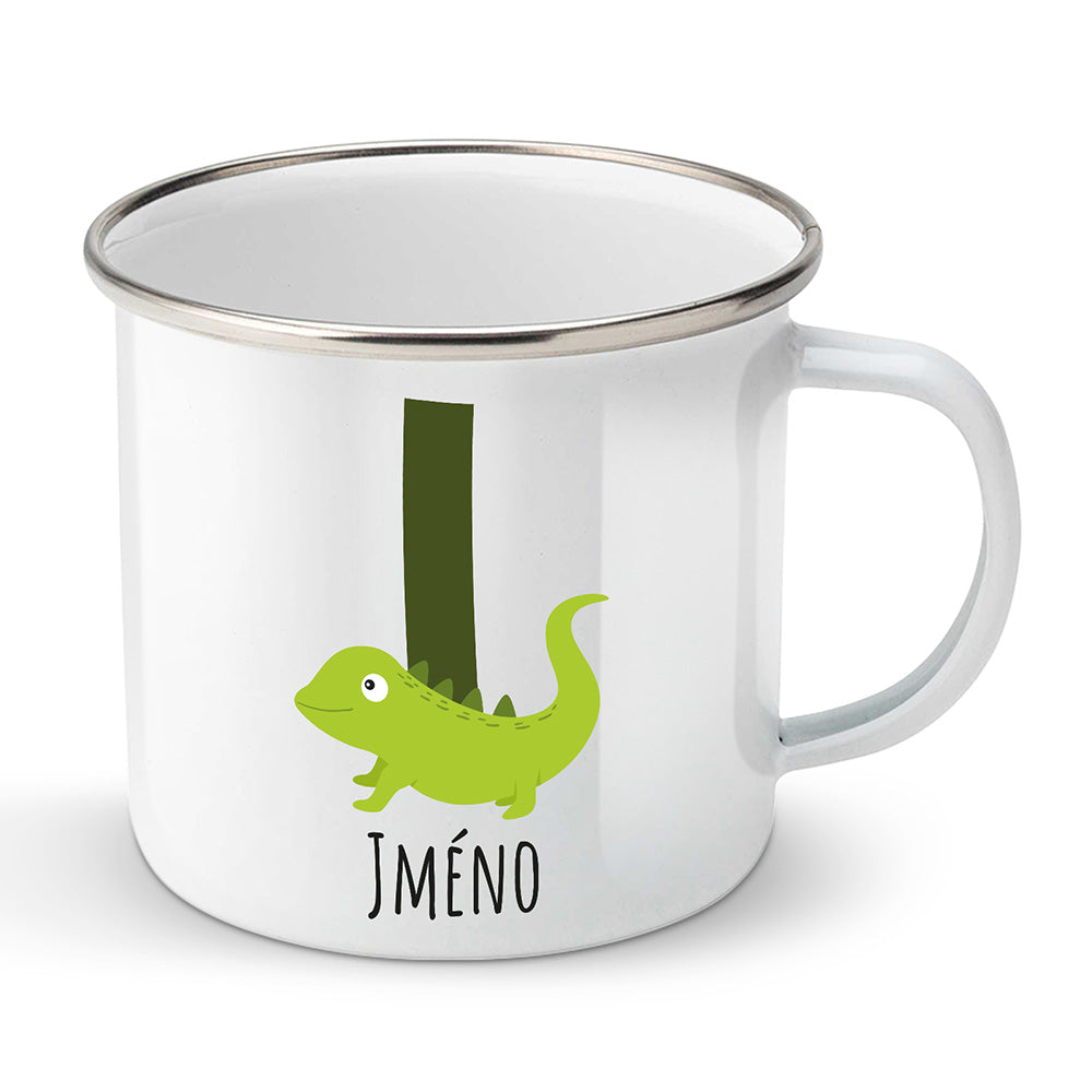 Smaltovaný plecháček motiv Se jménem I…