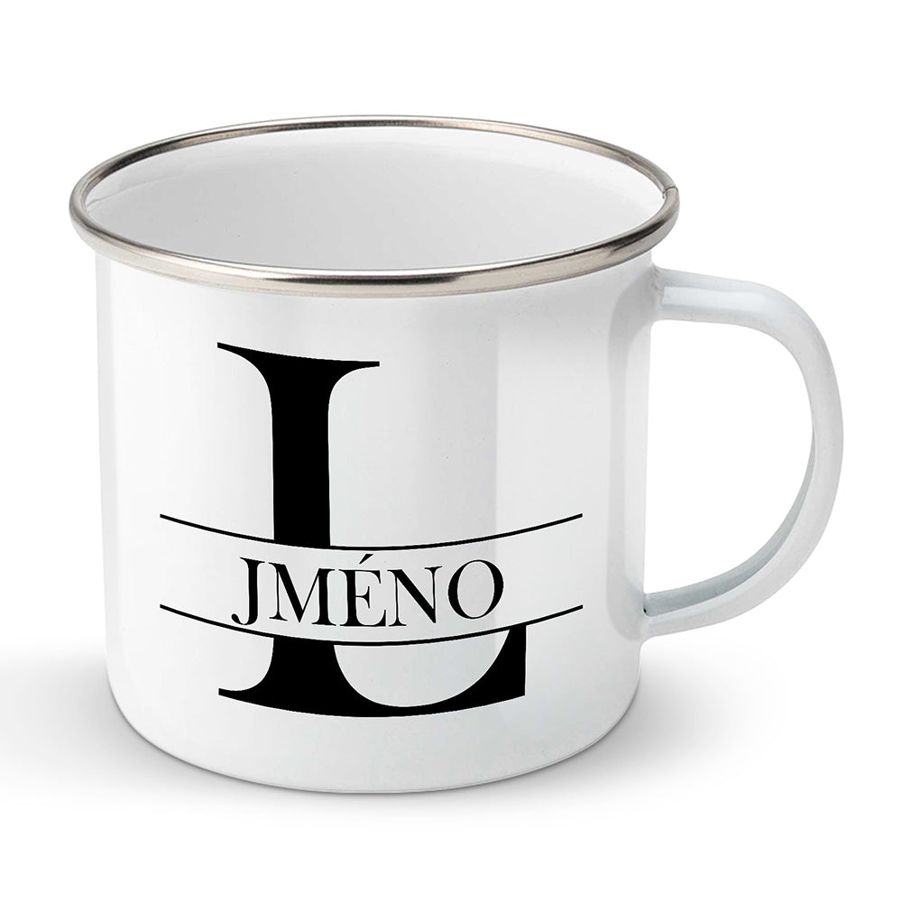 Smaltovaný plecháček motiv Se jménem L…