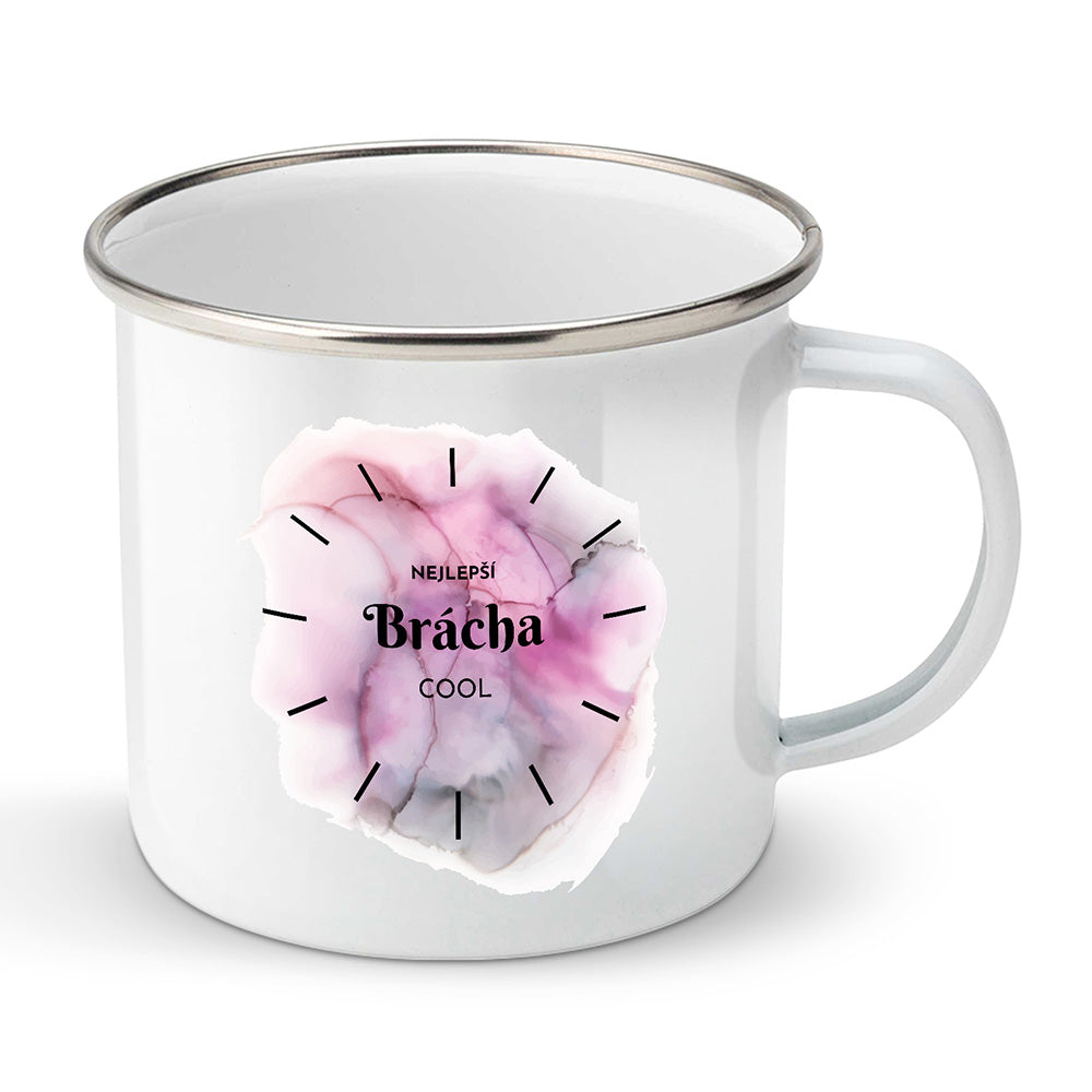 Smaltovaný plecháček motiv Nejlepší brácha