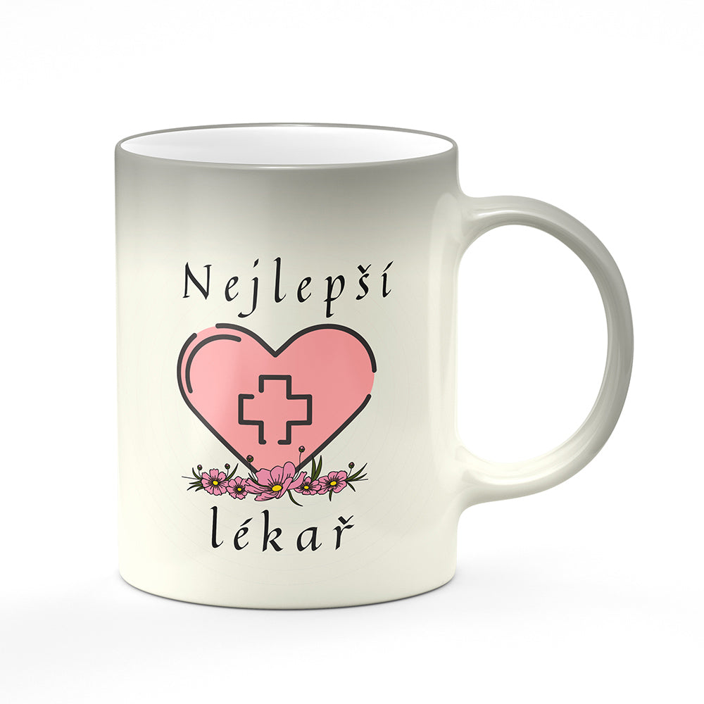 Magický svlékací hrnek motiv Nejlepší lékař