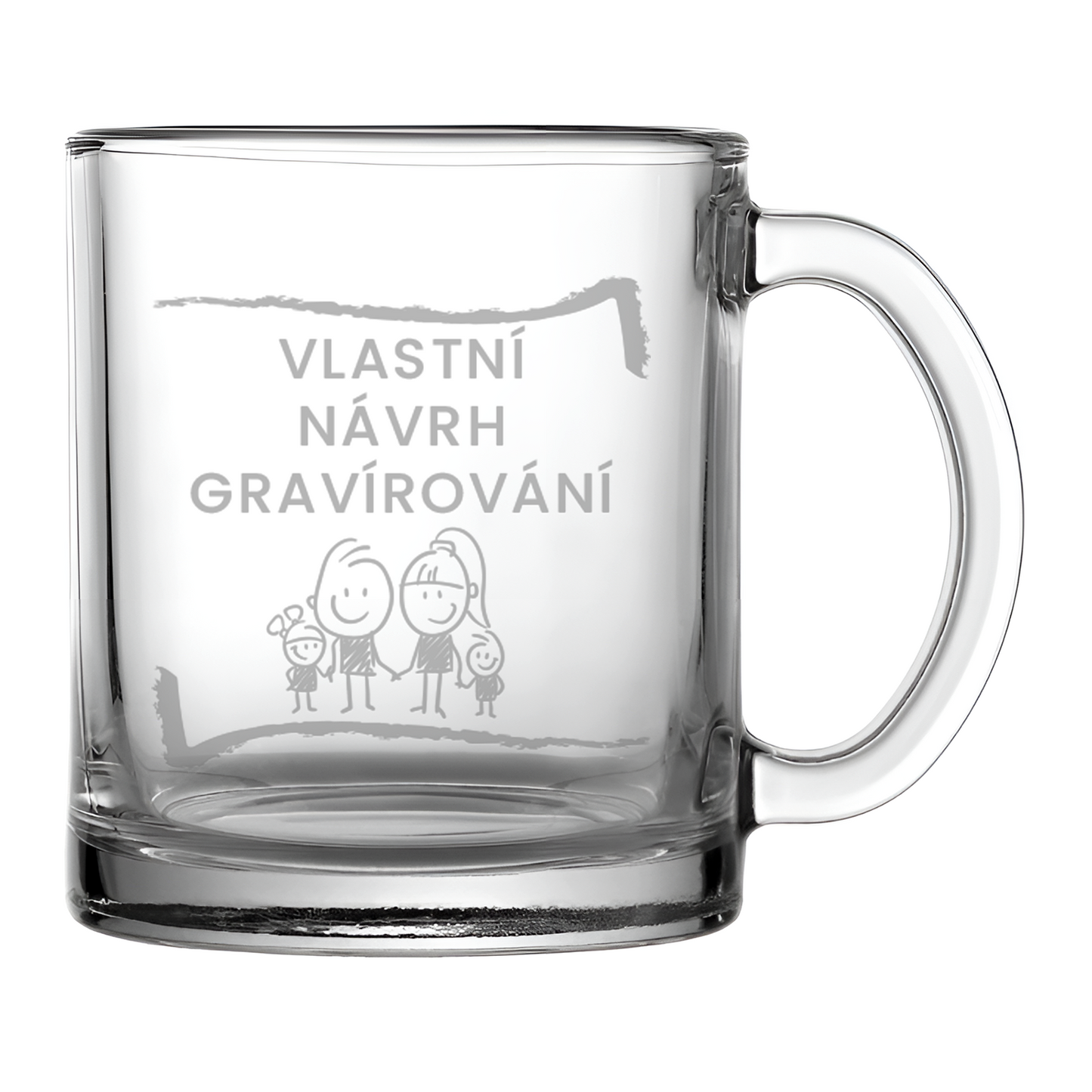 Skleněný hrnek s vlastním návrhem
