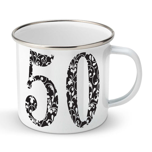Smaltovaný plecháček motiv Věk 50