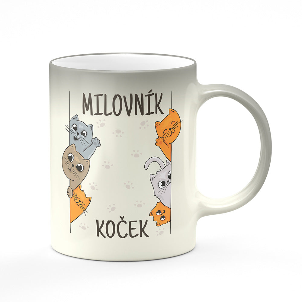 Magický svlékací hrnek motiv Milovník koček