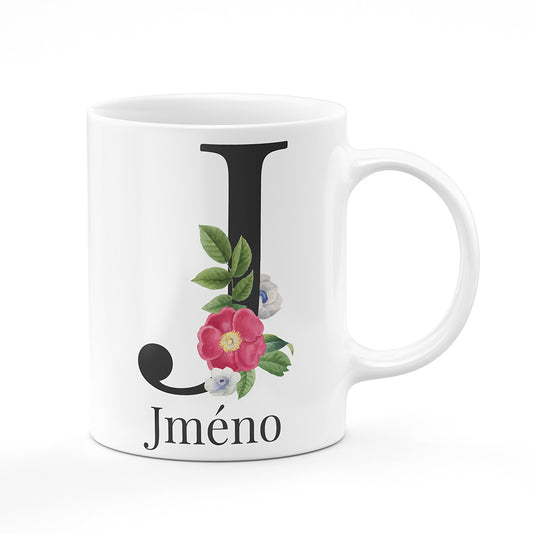 Keramický hrnek bílý motiv Se jménem J…