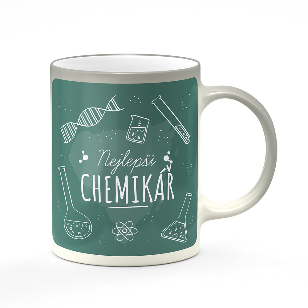 Magický svlékací hrnek motiv Nejlepší chemikář