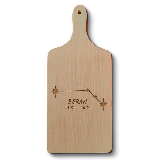 Dřevěné kuchyňské prkénko s gravírovaným motivem Beran