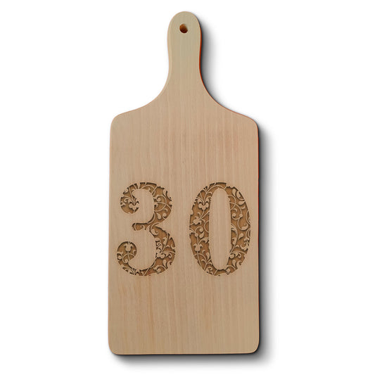 Dřevěné kuchyňské prkénko s gravírovaným motivem Věk 30