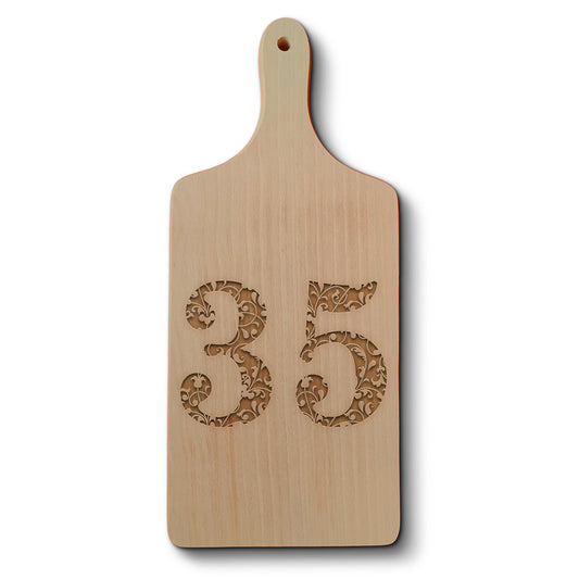 Dřevěné kuchyňské prkénko s gravírovaným motivem Věk 35