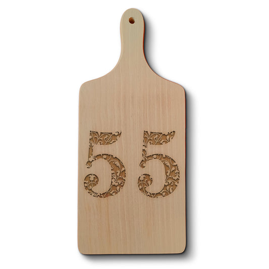 Dřevěné kuchyňské prkénko s gravírovaným motivem Věk 55