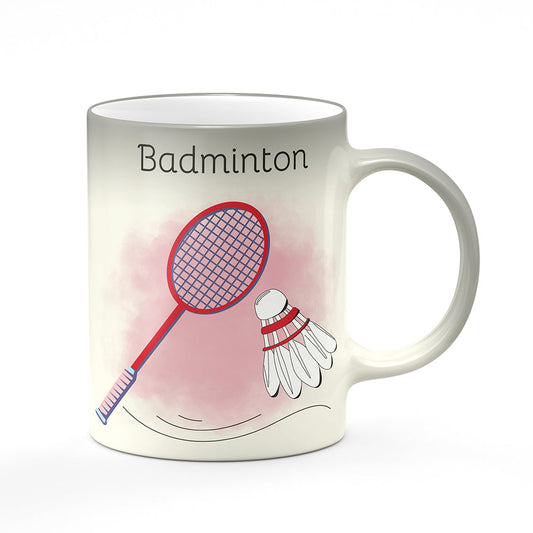 Magický svlékací hrnek motiv Badminton