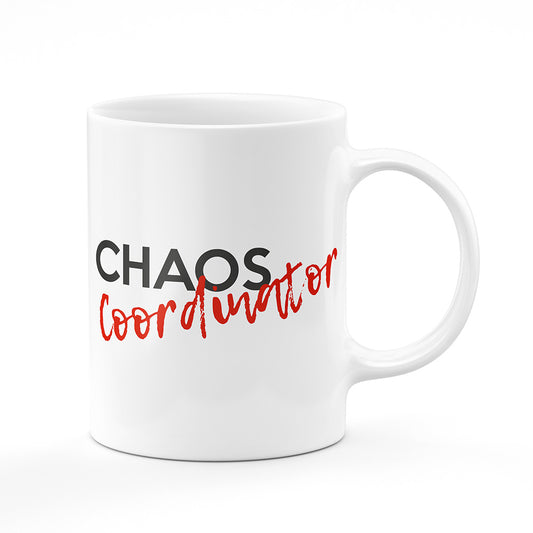 Keramický hrnek bílý motiv Chaos coordinator