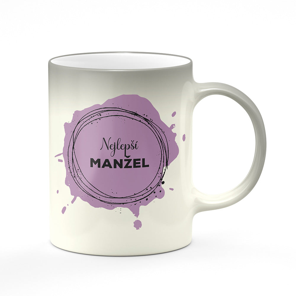 Magický svlékací hrnek motiv Nejlepší manžel