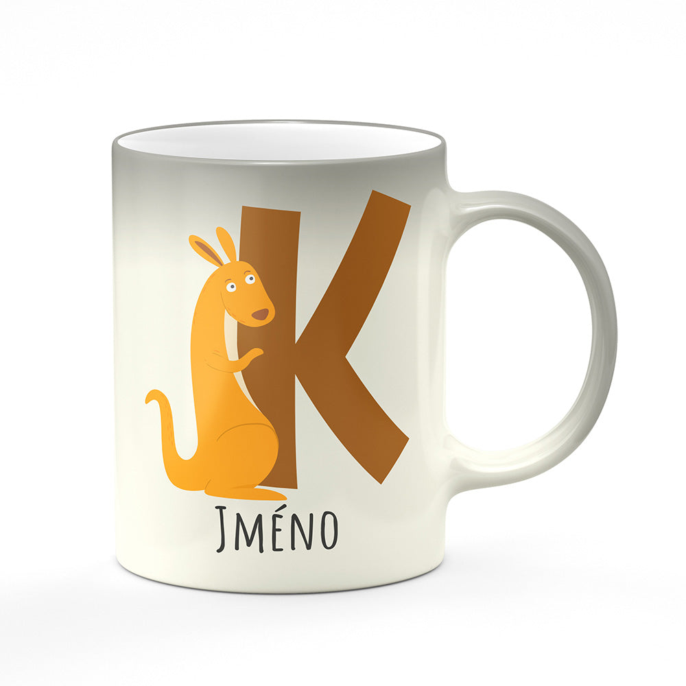 Magický svlékací hrnek motiv Se jménem K…