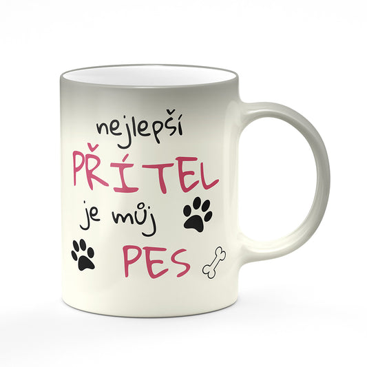 Magický svlékací hrnek motiv Nejlepší přítel je můj pes